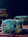 Patchwork-Sitzpouf 'Brahma'