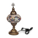 Mosaiklampe 'Kilim' farblich sortiert