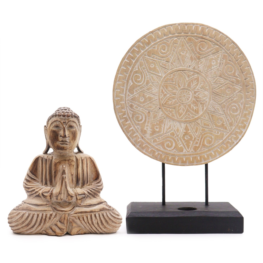 Buddha Feng Shui Set – Klassisches Mandala – Natur