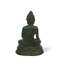 Figur 'sitzender Buddha', antik grün, H 6 cm, B 4 cm, L 3 cm