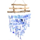 Windspiel aus recyceltem Glas – All Blues 30x70cm