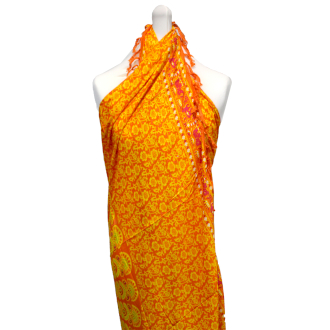 Mandela Sarong - Lindgrün & Orange