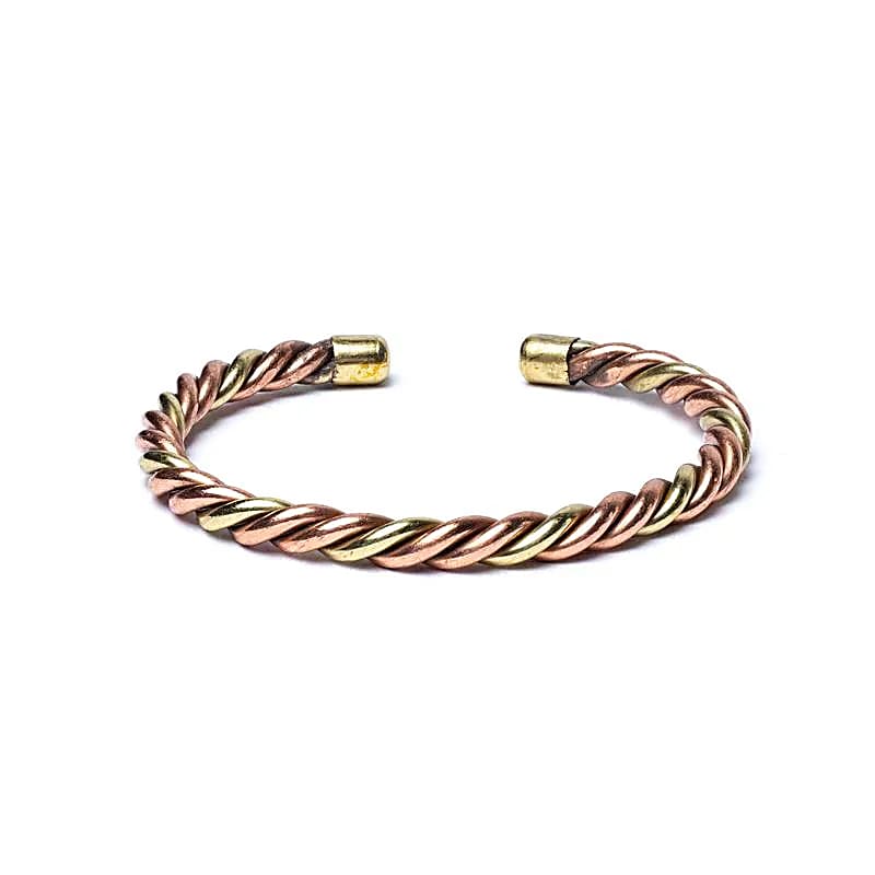 Gedrehtes Armband bronze/goldfarben -- 6,8cm