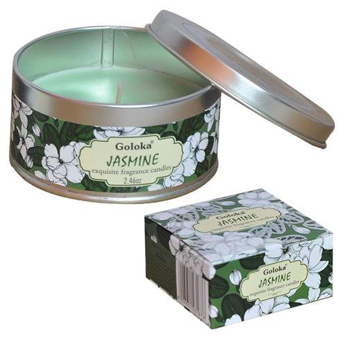 Goloka Jasmin-Soja-Wachskerze Dose