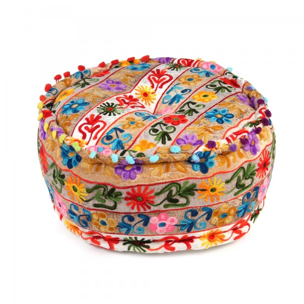 Patchwork-Sitzpouf 'Gaya'