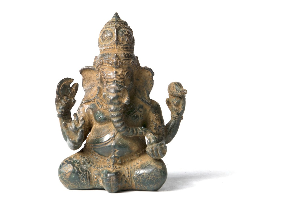 Bronze-Figur 'Ganesha', H 13 cm, B 10 cm, L 7 cm