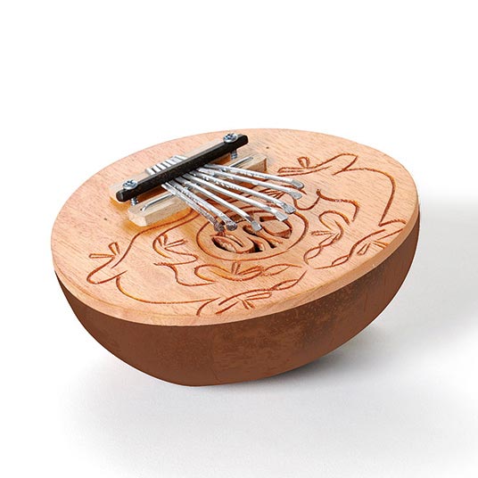 Kalimba aus Kokosnuss & Bambus