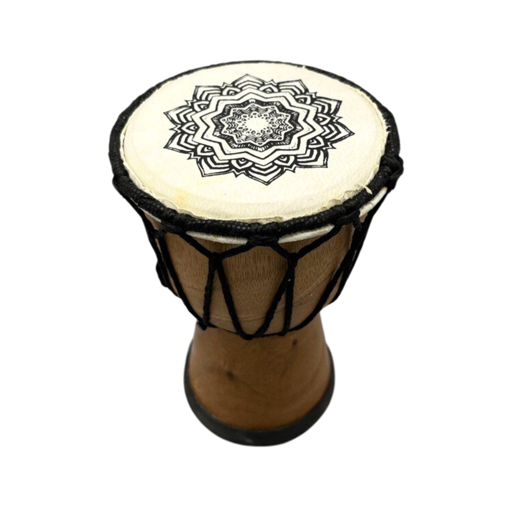 Handgefertigte Djembe-Trommel mit breiter Decke – 15 cm