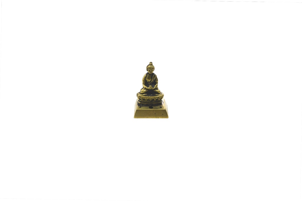 Räucherstäbchenhalter 'Buddha' gold, schwarz, T 3,5 cm, B 5 cm, H 8,5 cm