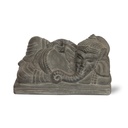 Ton-Skulptur 'Ganesha liegend' B 32 cm, H 19 cm, T 15 cm Aus Java