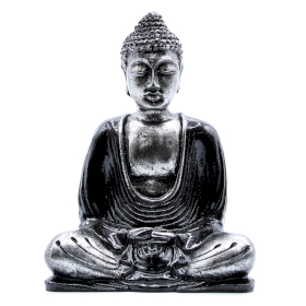 Schwarzer und grauer Buddha – mittelgroß