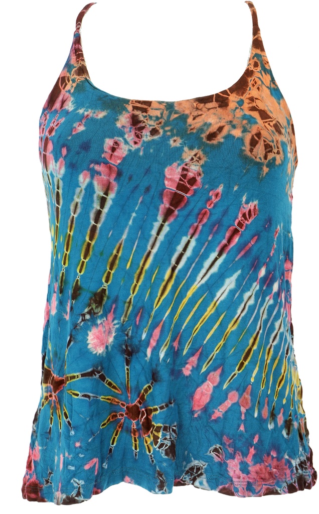 Batik Hippie Top - blau