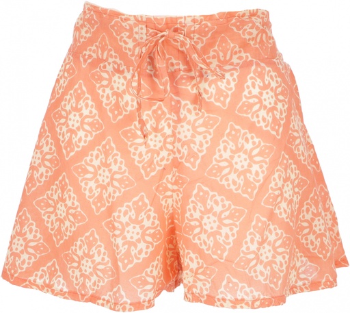 [G45839] Leichte Pantys, Baumwoll-Print Shorts - orange