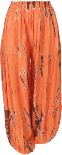 [33049] Muckhose, Pluderhose, Batik Pumphose - orange - 