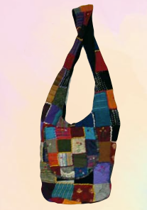 [HB1050] Umhängetasche Patchwork 40x36cm