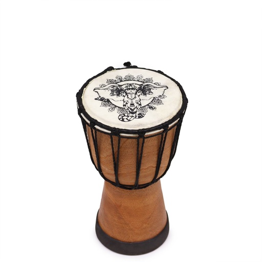 [DD-02] Handgefertigte Djembe-Trommel mit breiter Decke – 20 cm